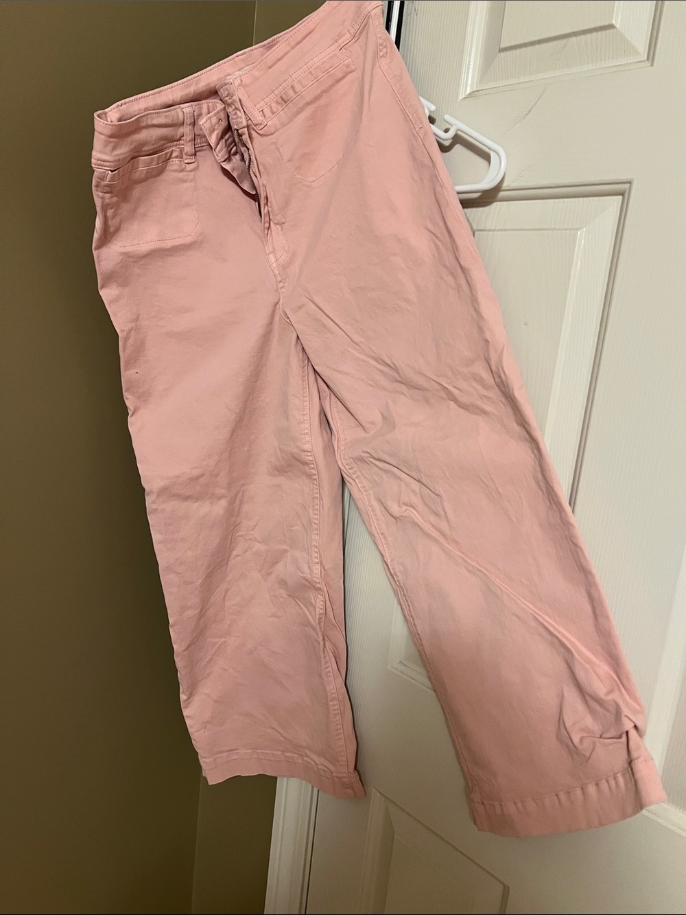 Wide Leg Women's Pants in Dusty Pink